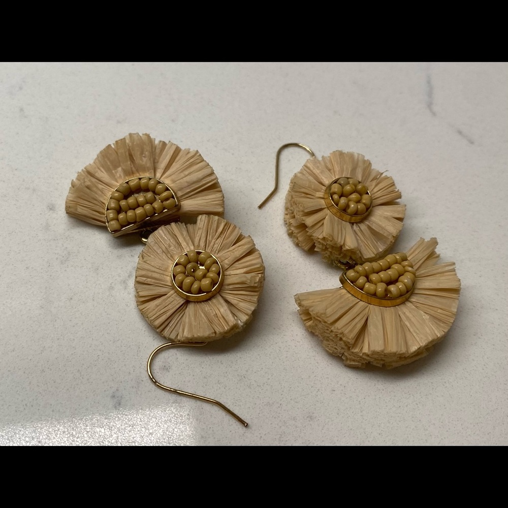 Paper bead earrings